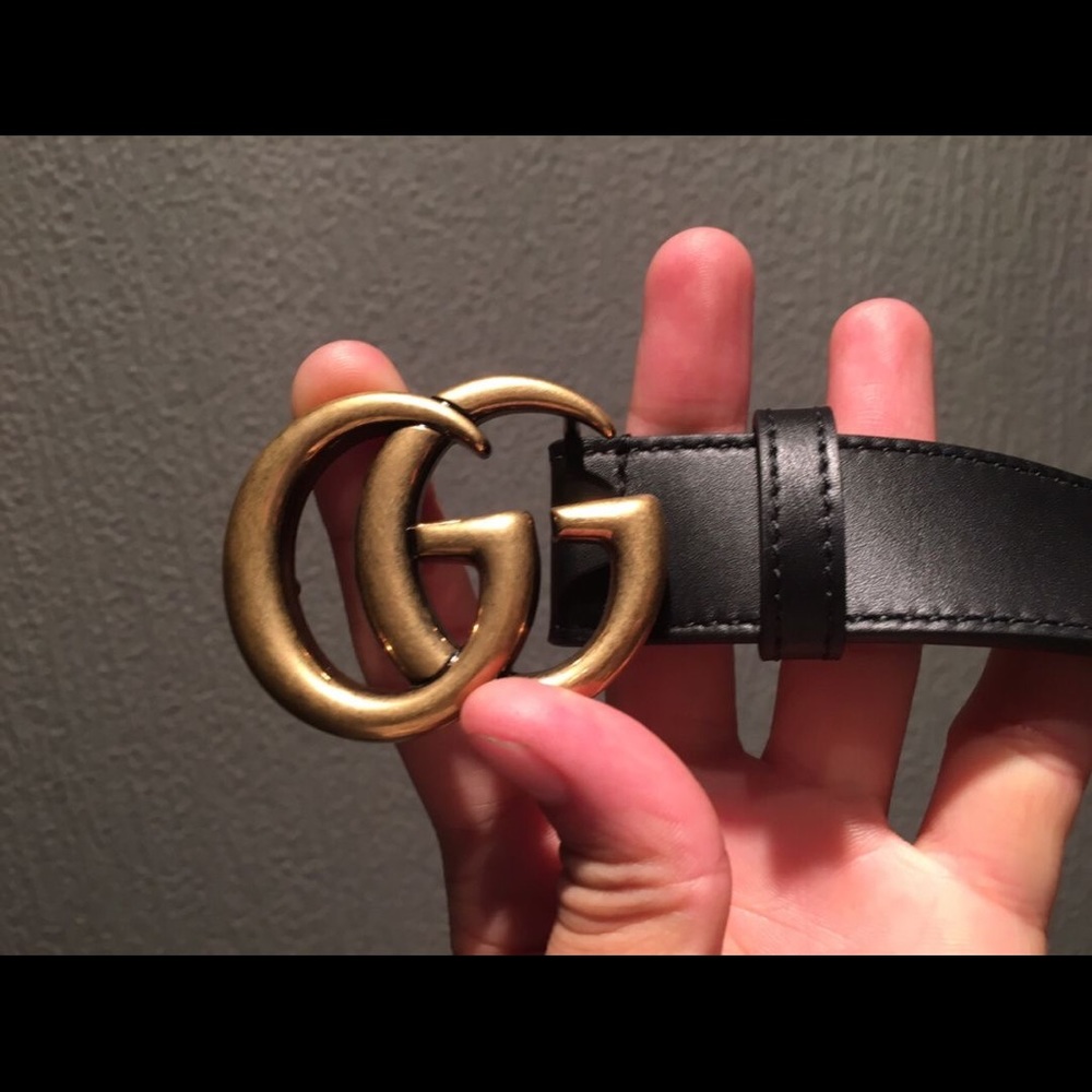 Black Gucci Belt